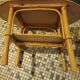 Ensemble tables rotin et osier