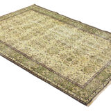 Anatolian handmade vintage rug 254 cm x 170 cm