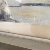 Watercolor 1950 signed Pratx Bernard