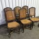 Suite of 6 Louis XV chairs in oak, 19th century