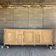 Old office furniture, raw oak wood.