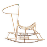 Rattan rocking horse