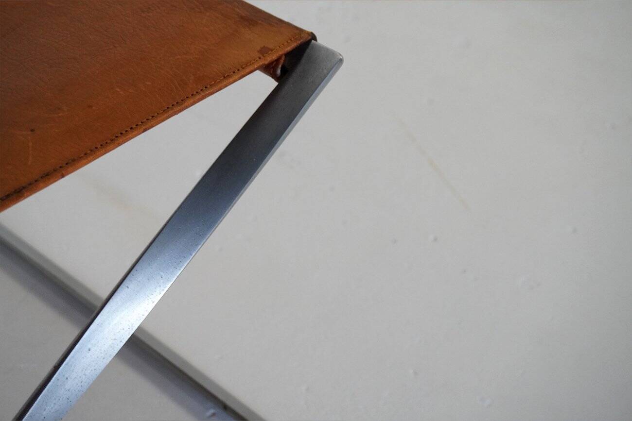 Pk91 Folding Stool by Poul Kjaerholm for E. Kold Christensen, Denmark, 1960s