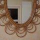 Rattan mirror