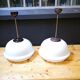 Set of 2 Czech pendant lamps, 60s