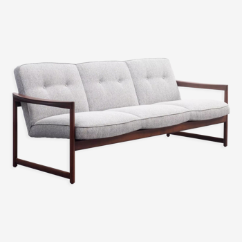 Sofa from the 60s with sled structure, restored