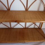 Rattan and wicker shelf