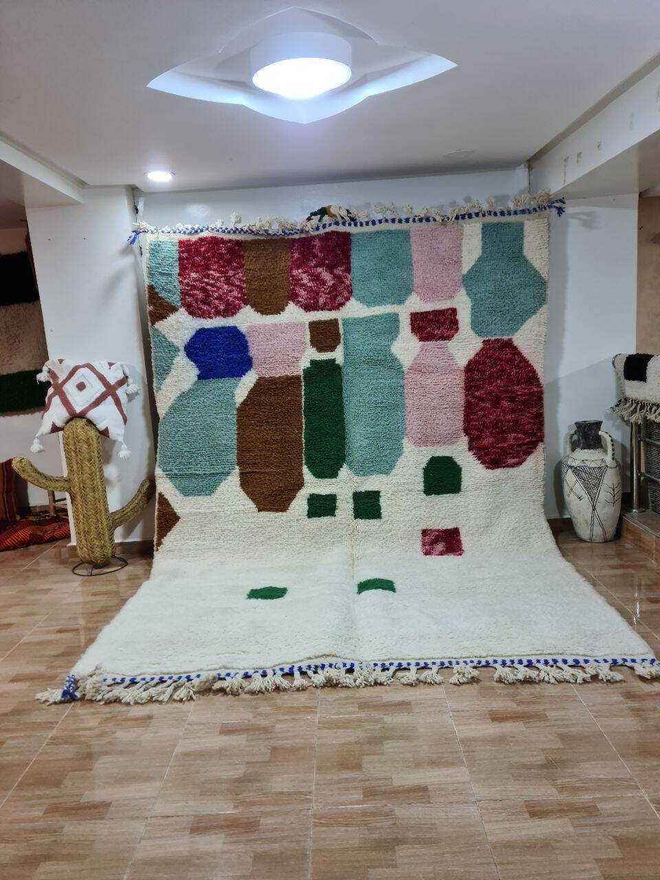 Beni Mrirt Rug 100% Natural Wool – Luxury and Berber Craftsmanship 300x200cm