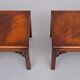 Drexel Chippendale pair Mahogany Sofa Tables 1970s USA