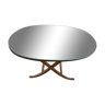 Mahogany boat-type coffee table