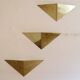 Minimalist brass wall lights