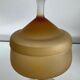 Vintage blown glass candy box on a stand