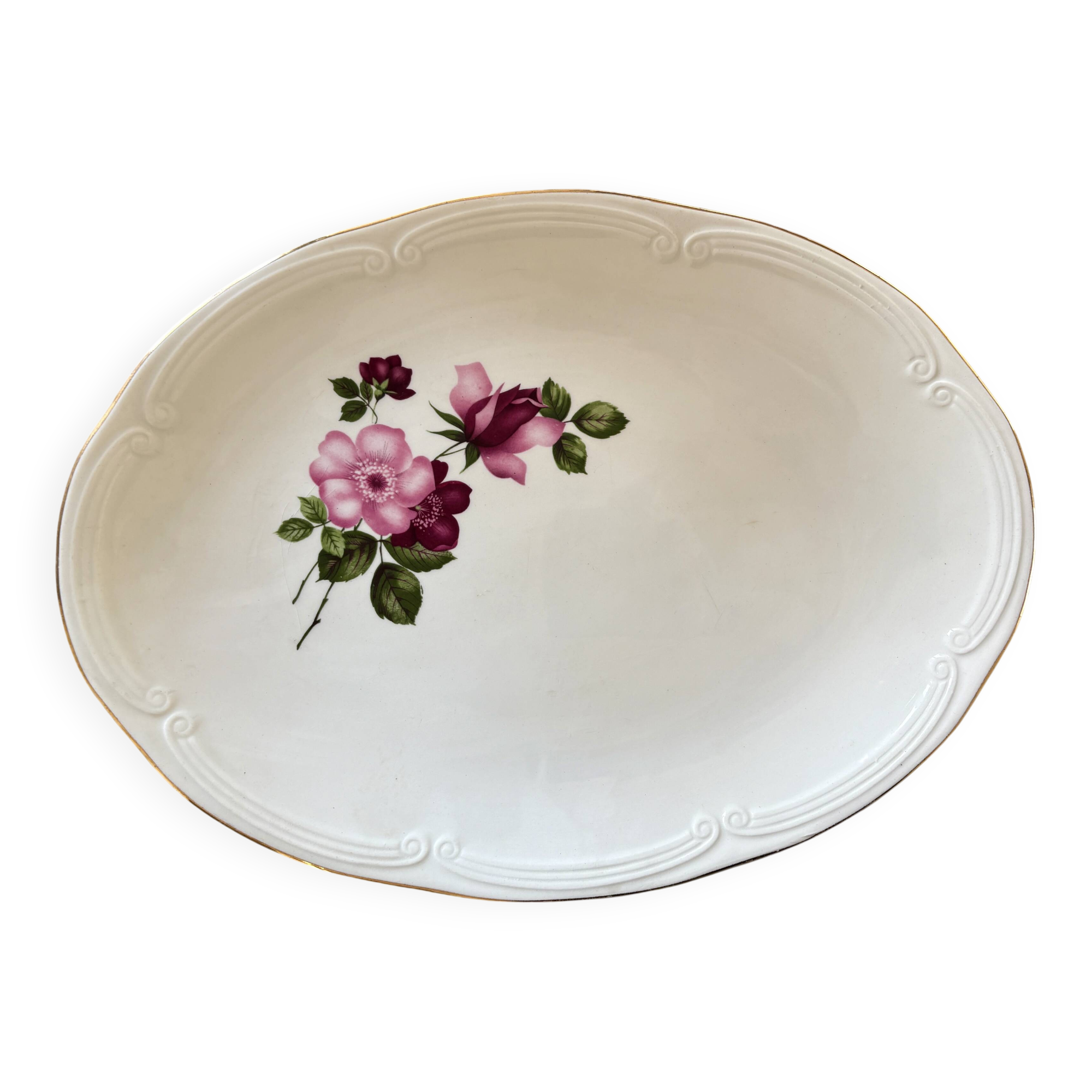 Plat / ravier vintage - Modèle Chinon de Gien