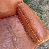 Pair of vintage club armchairs