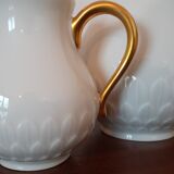 Creamer and milk jug in porcelain Vignaud