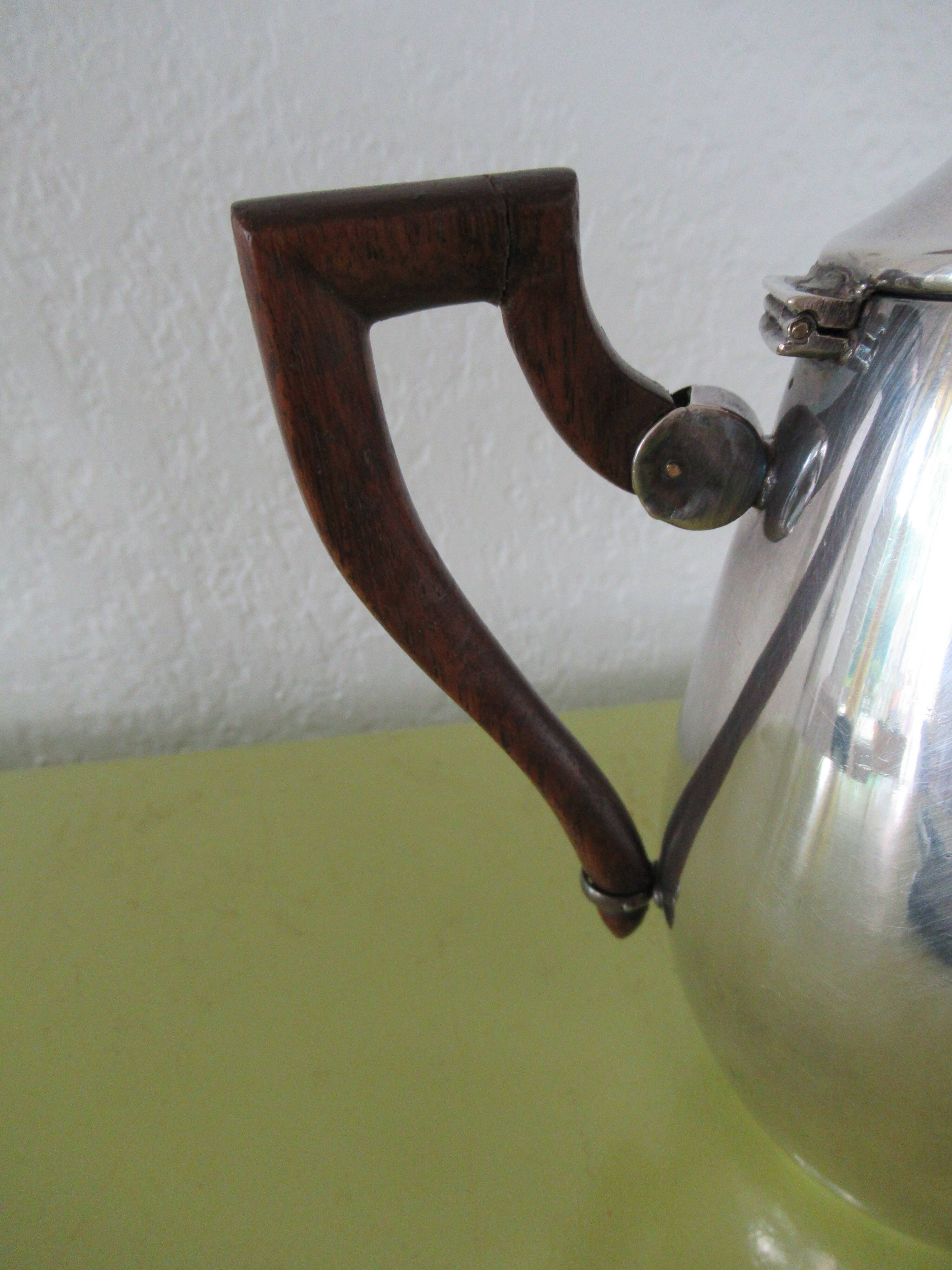 Antique Art Deco silver-plated milk jug - handle to be restored