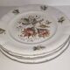 Set of 5 flat plates in antique earthenware – Saint-Amand – "Anemone"