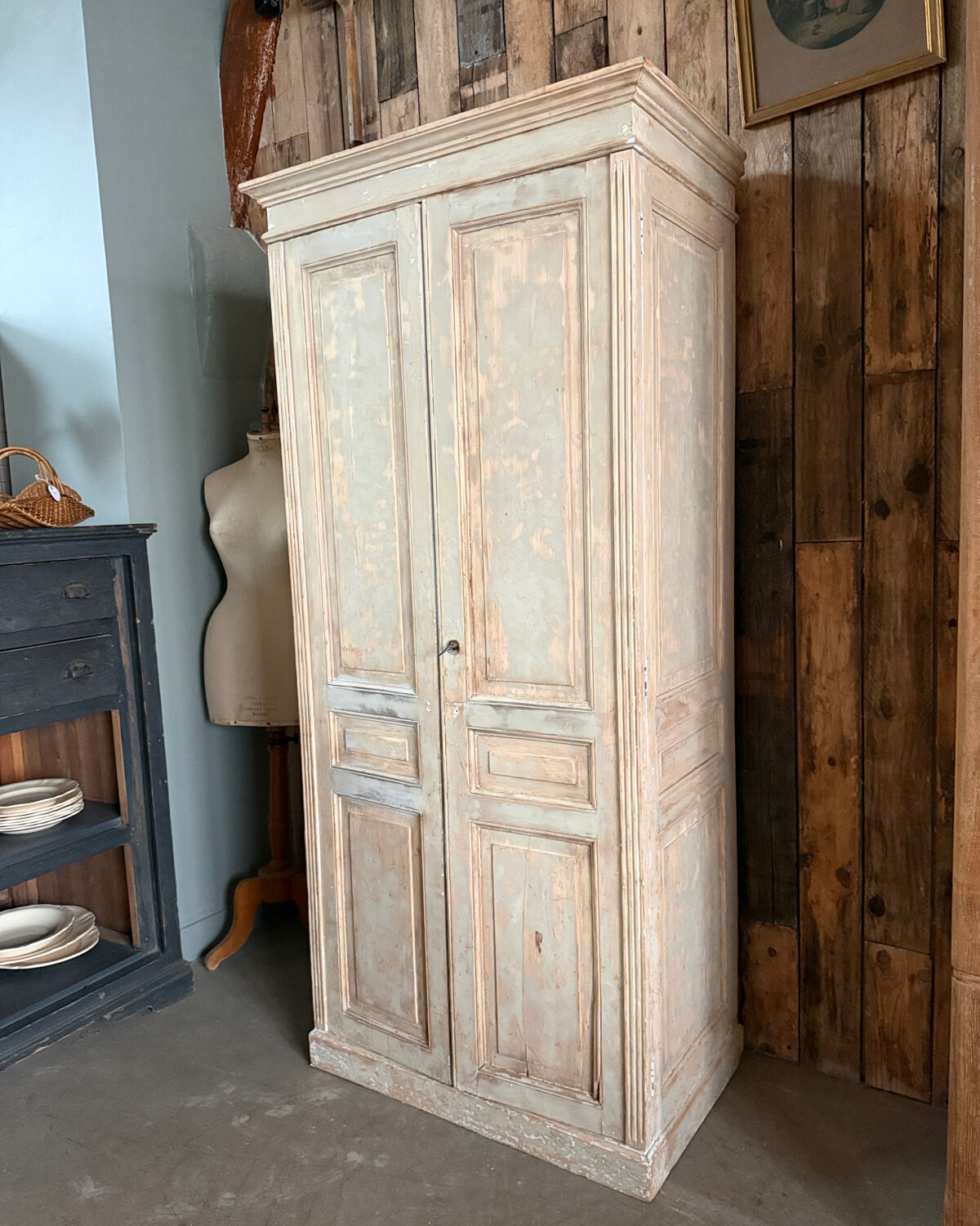 Patinated Parisian wardrobe (renovated)