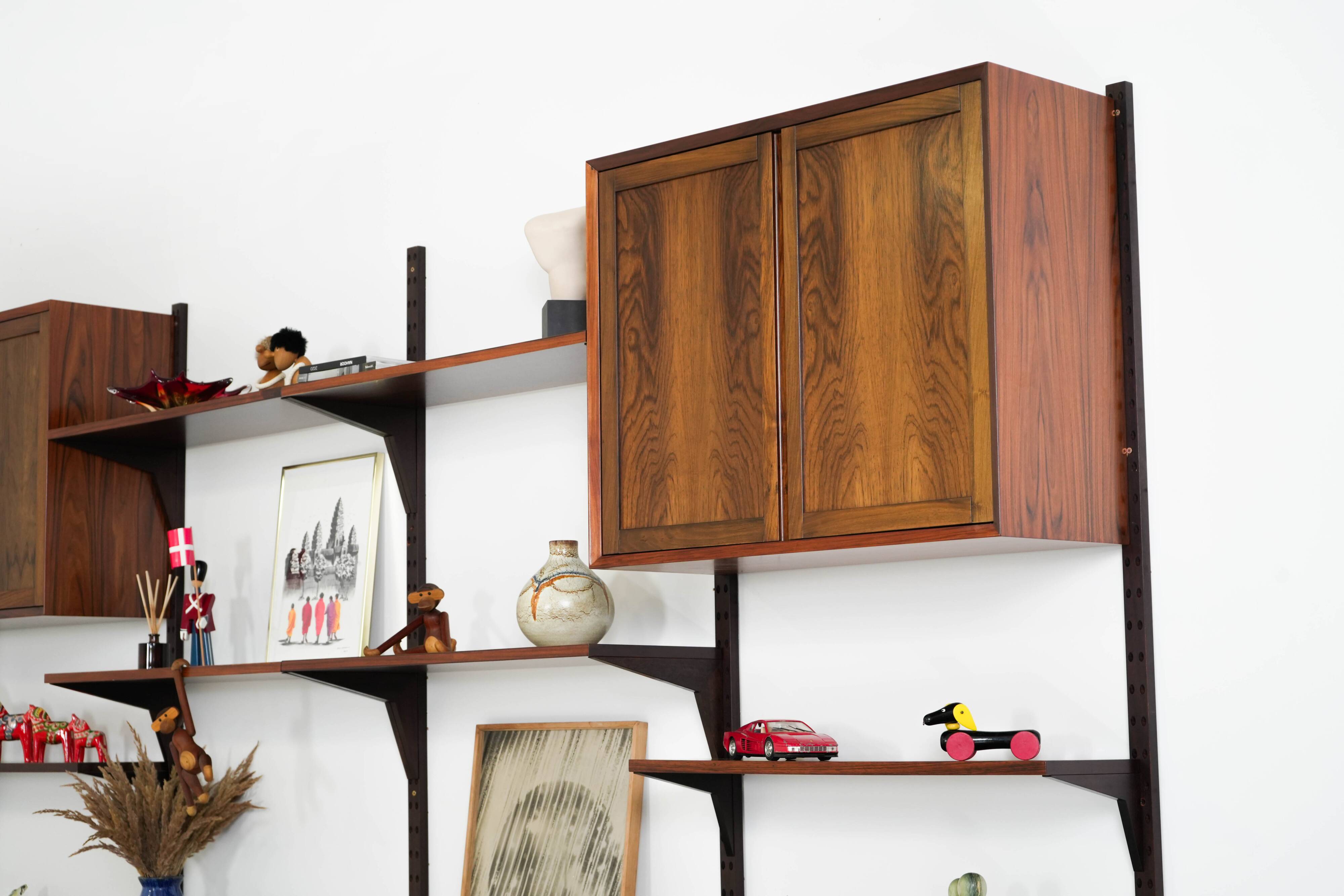 Modular shelving by Poul Cadovius, rosewood, 1970s