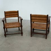 2 fauteuils dans le style de Charles Dudouyt