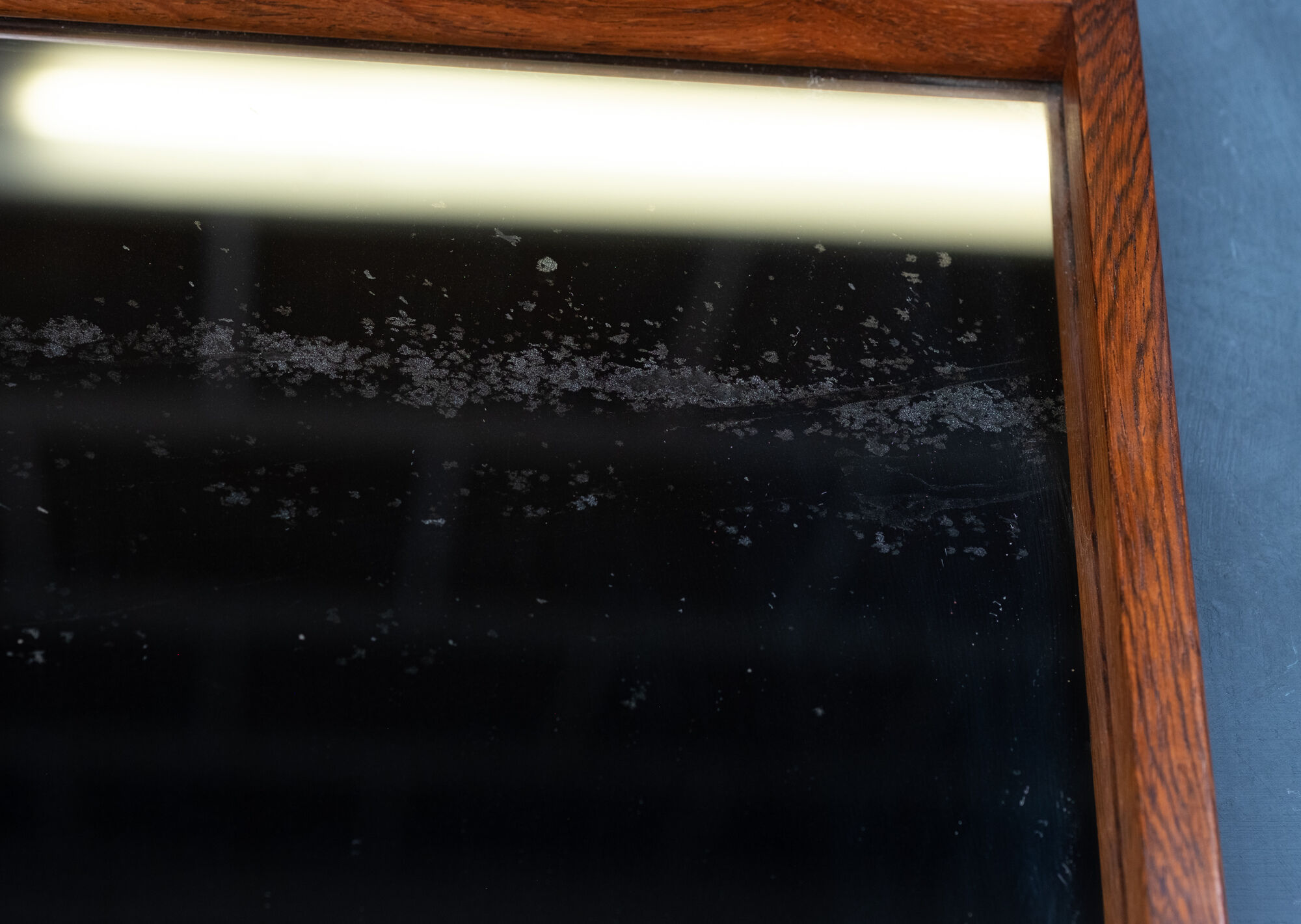 Danish Mirror with Rosewood Frame by Aksel Kjersgaard, 1960