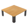 Square coffee table Eretteo by Orni Halloween for Artemide, 1970s