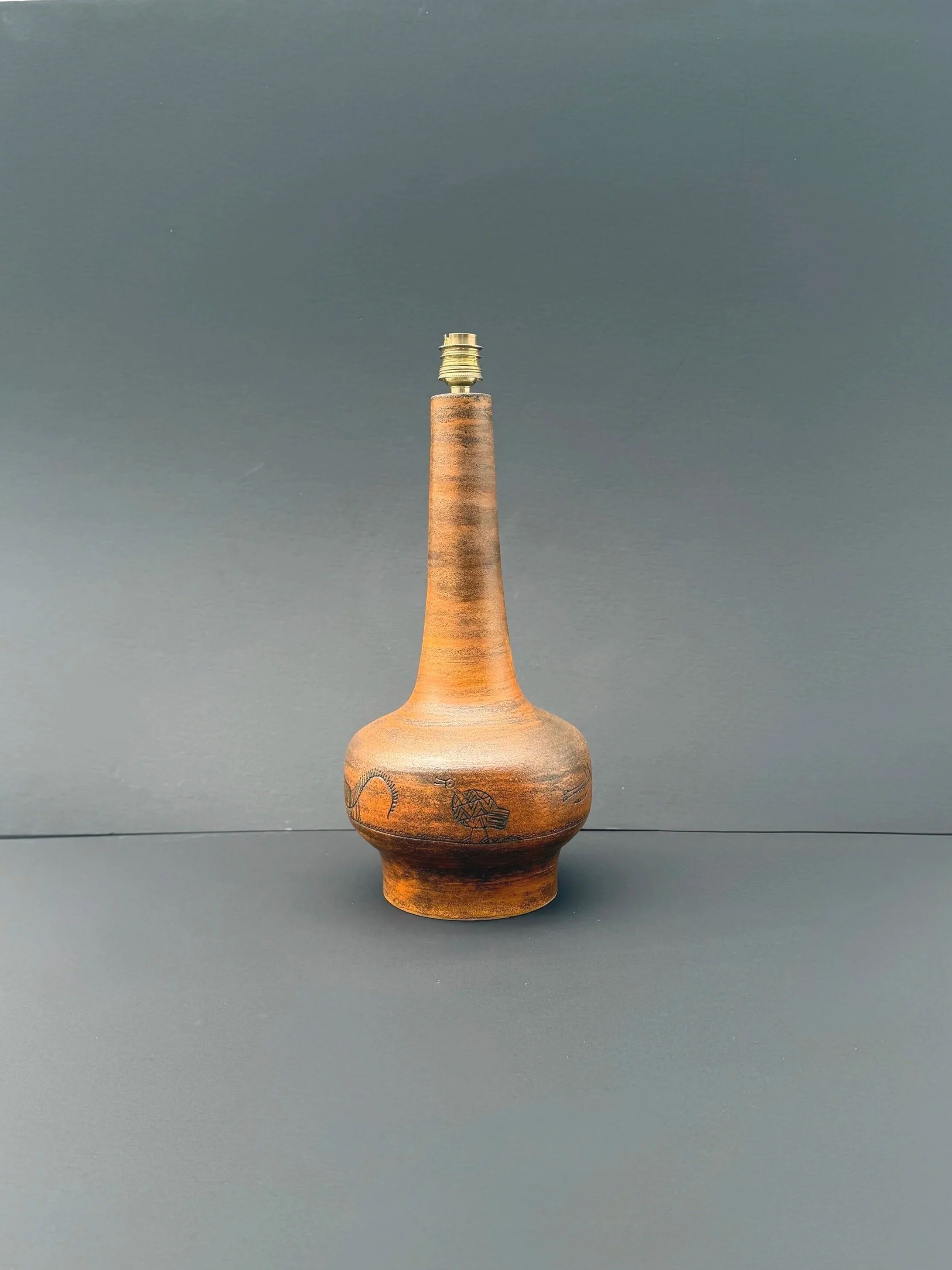 Lamp base by Jacques Blin in ceramic, 1960