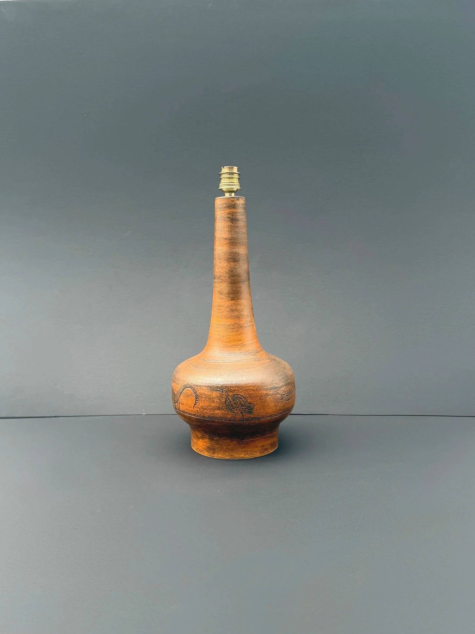 Pied de lampe de Jacques Blin en céramique, 1960