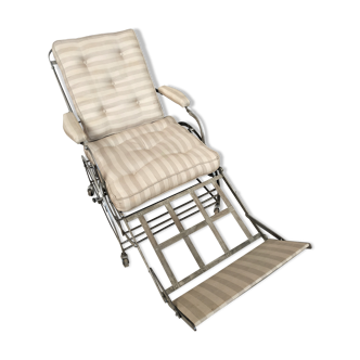 Fauteuil pliant réglable de Wilson en acier produit en 1871