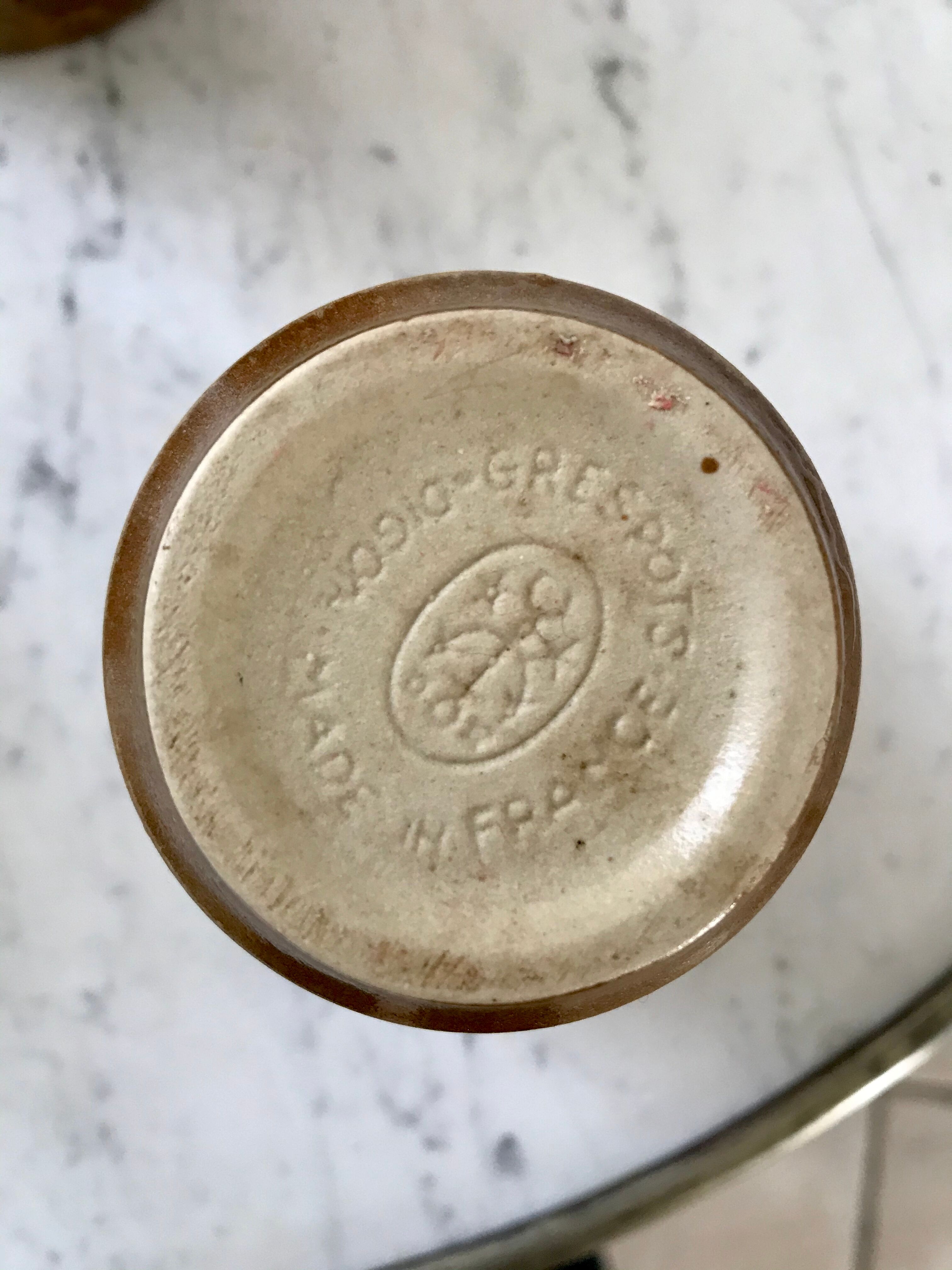 Set of 6 digoin Sarreguemines sandstone glasses