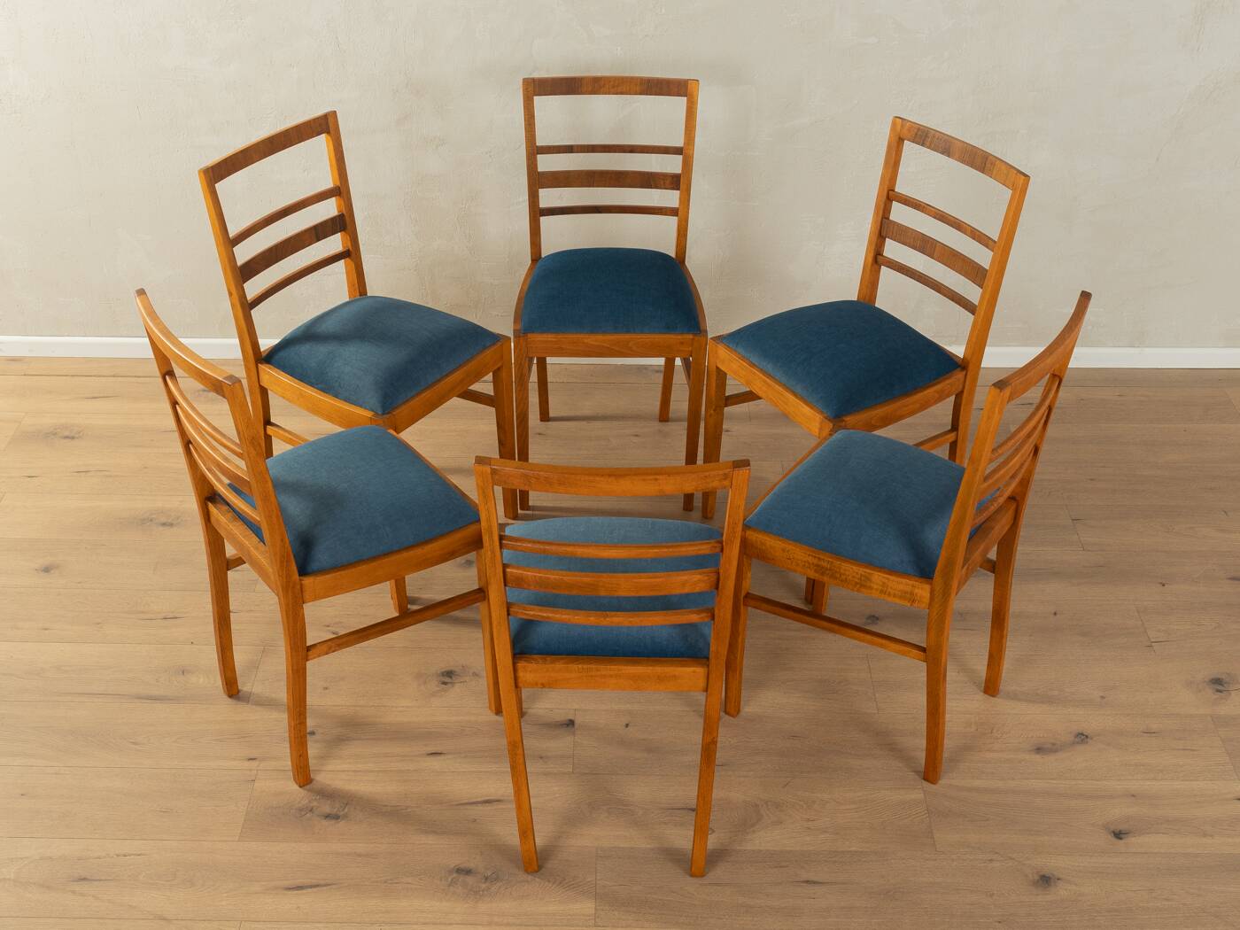 6x Art déco dining chairs