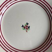 Round flat iron earth Gien dish (large)