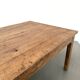 Large brutalist farmhouse table in solid oak from the 1950s.