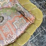 Paire de fauteuils Napoléon III en tissu Etro, France, fin XIXe