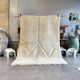 White Berber Beni M'rirt wool rug