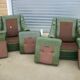 Paire de fauteuils Schesterfield