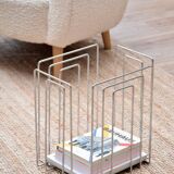 TMP magazine rack in chrome by Willi Glaeser