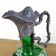 Antique Art Nouveau carafe - Bird jug enamelled glass