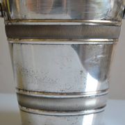 Silver-plated ice or champagne bucket with goldsmith's hallmark