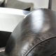 Set of two cowhide leather Aviator design armchairs with aluminium