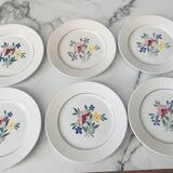 Fabiola Digoin Sarreguemines flat plates from the 50s