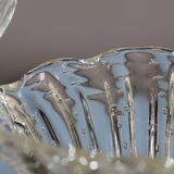 Charming Ercole Barovier Art Deco Chandelier, 'Bullicante' Glass Murano, 1940s