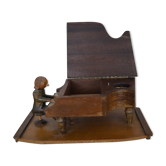 Wooden music box "pianist and his piano"