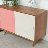 Wooden buffet U 452 pink by Jiri Jiroutek for Intérier Praha 1960
