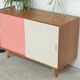 Wooden buffet U 452 pink by Jiri Jiroutek for Intérier Praha 1960