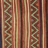 Anatolian handmade kilim rug 222 cm x 128 cm