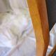 Suite de 4 chaises scandinaves simili cuir noir