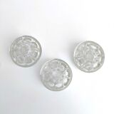 Set of vases pique flowers in glass
