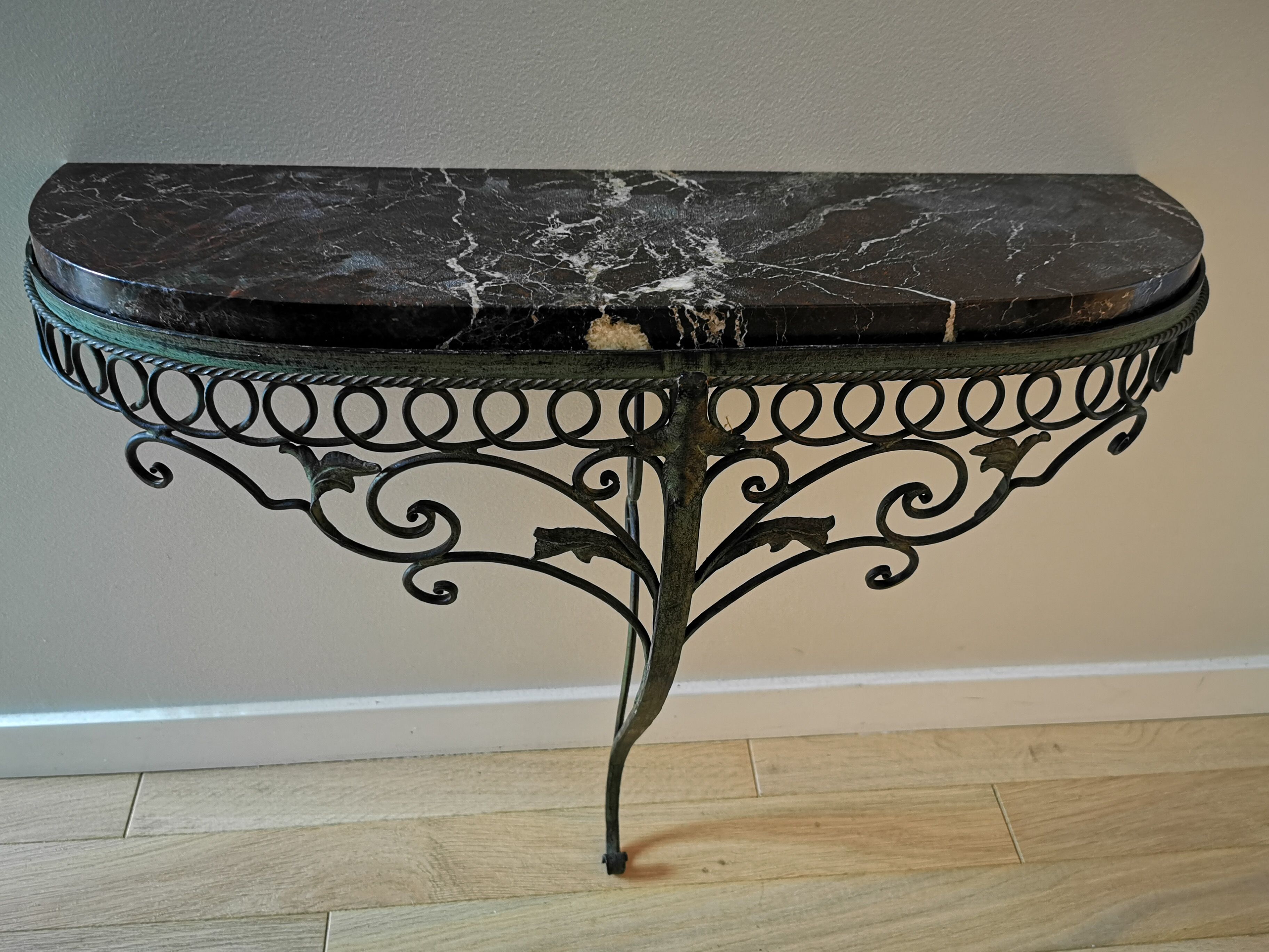 Wrought iron console 1930