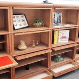 Bibliothèque de notaire vintage